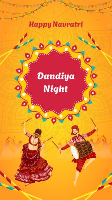 Navratri Garba Invitation Video - Festivals invitation template