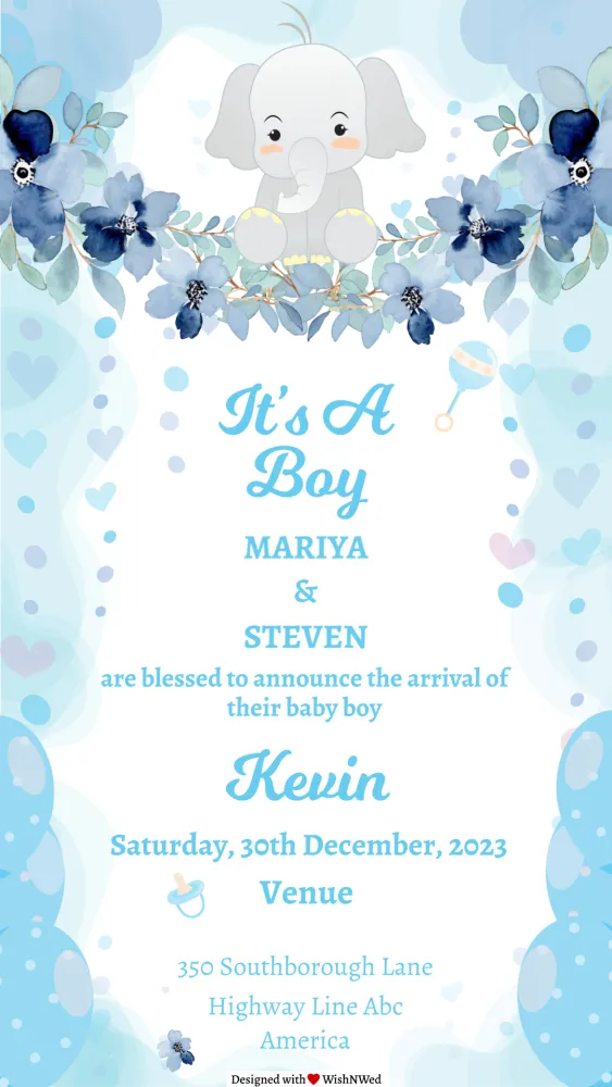 Little Wonder - Baby & Kids invitation template