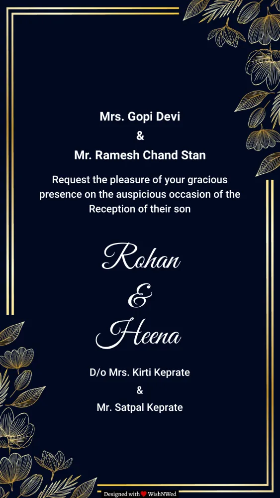Gulbahar - Wedding invitation template