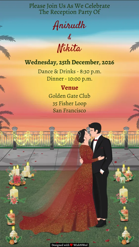 Wedding Reception Invitation - Wedding invitation template