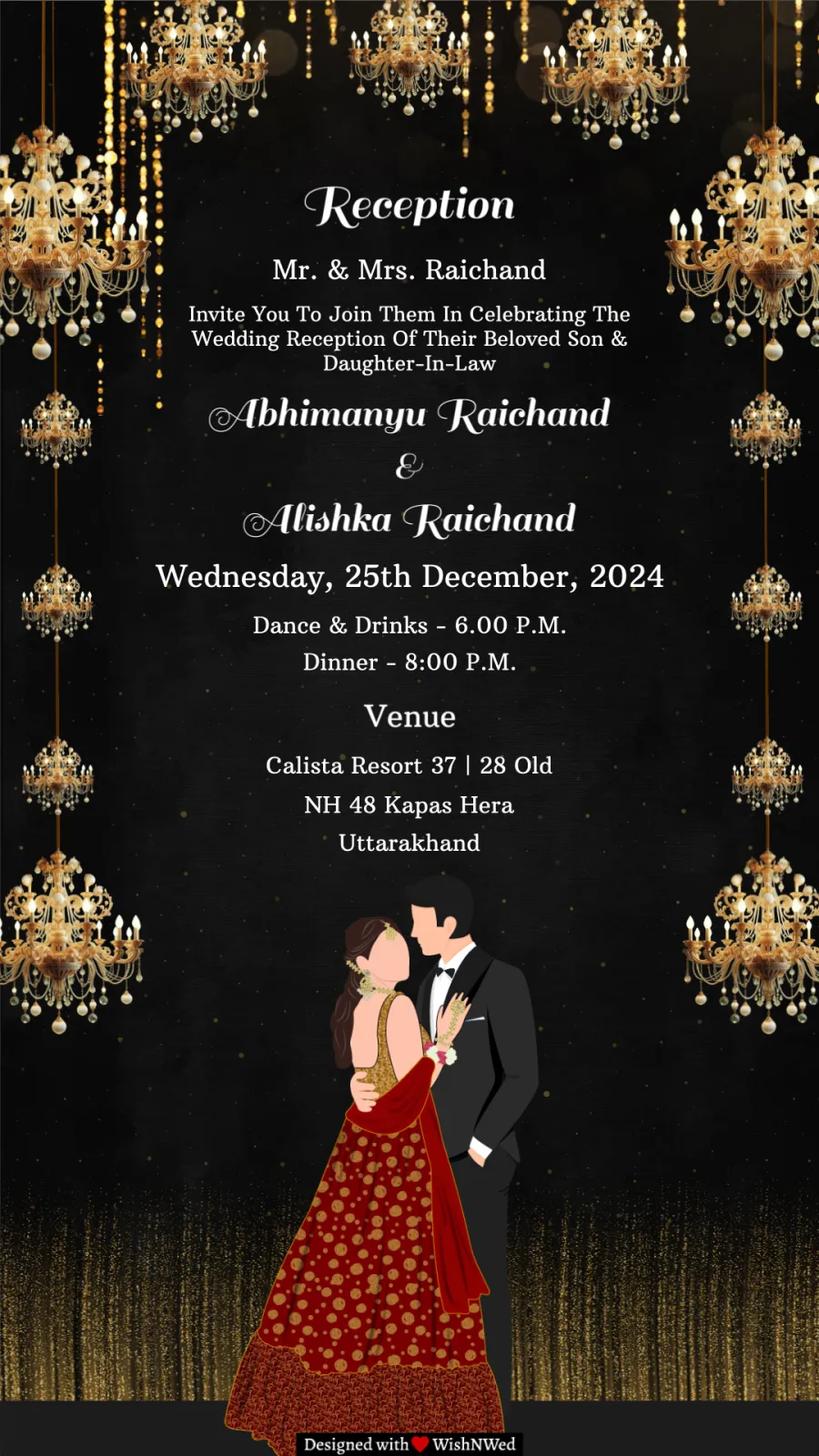 Wedding Reception Video Invitation