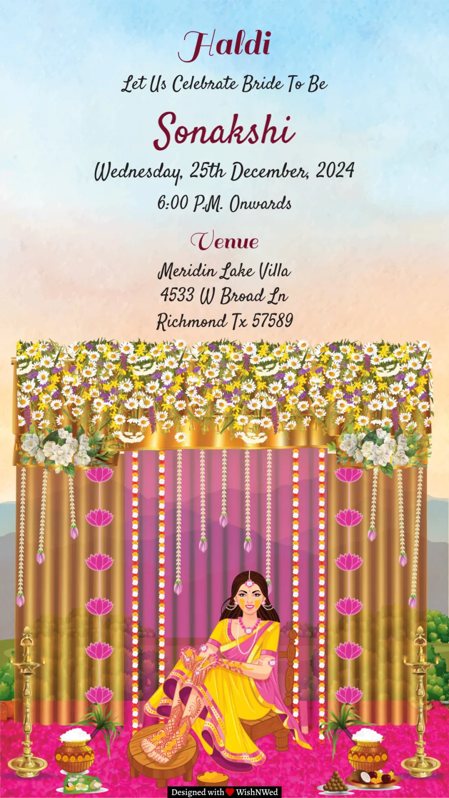 Haldi Invitation