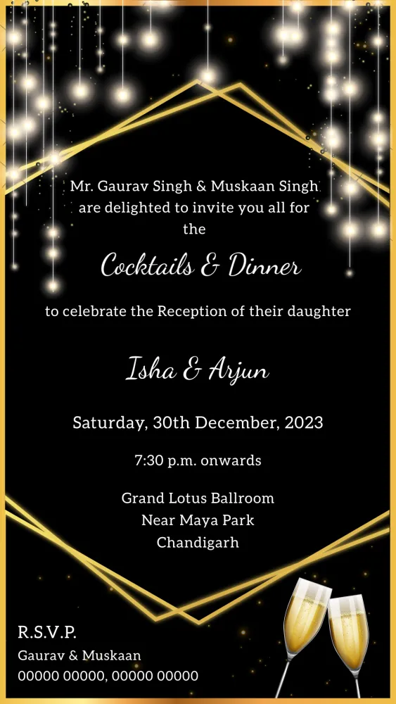Cocktails Magic - Wedding invitation template