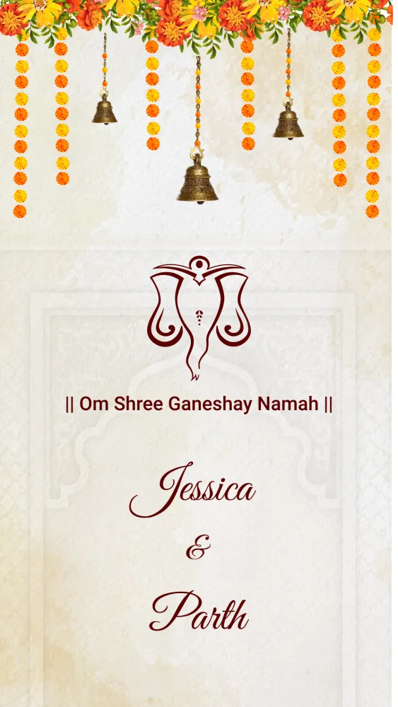 Jhilmil - Wedding invitation template