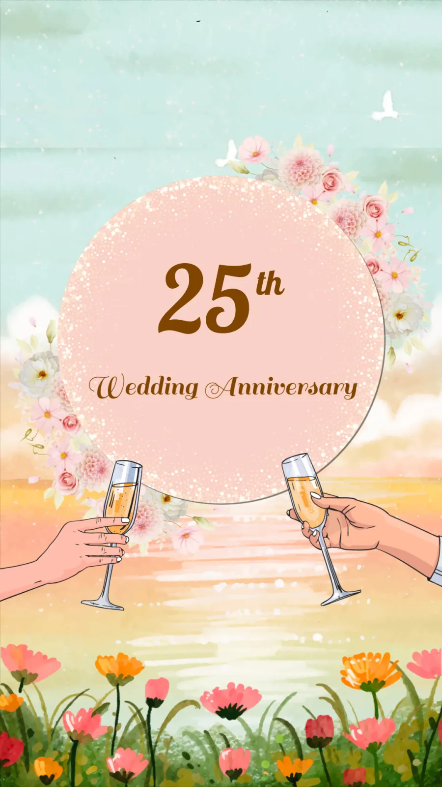 Wedding Anniversary Invitation Video Card
