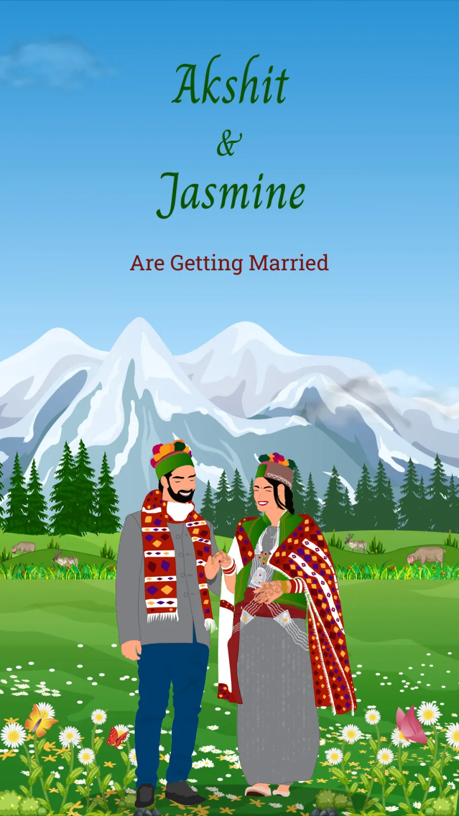 Kinnauri Wedding Invitation
