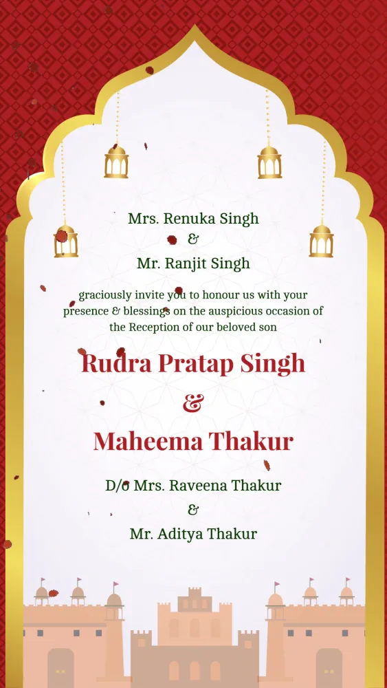 Rang-E-Shaam - Wedding invitation template