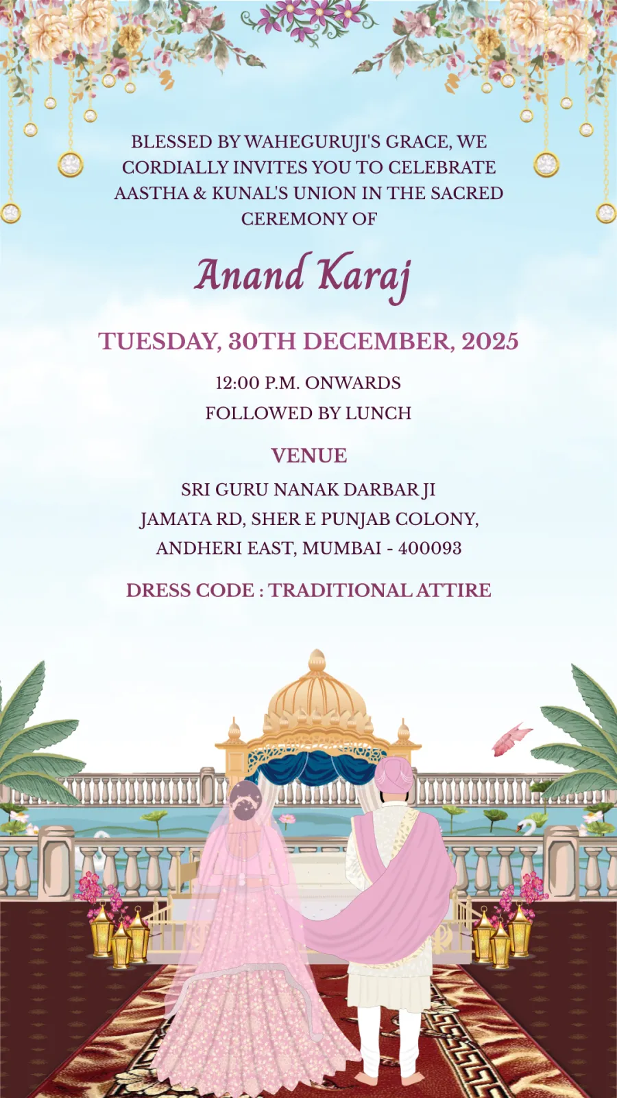 Punjabi Wedding Invitation Video