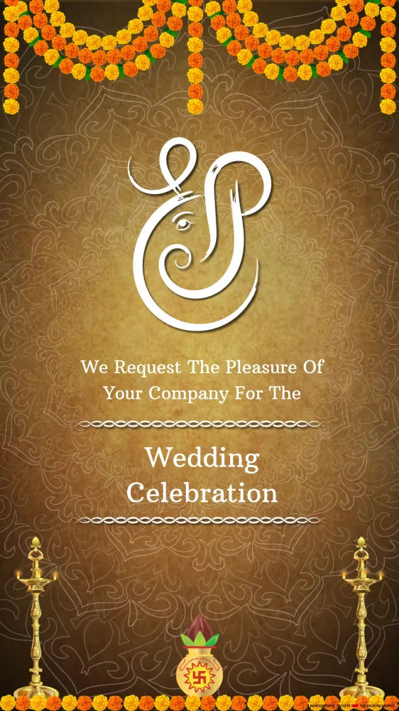 Marathi Wedding Invitation - Wedding invitation template