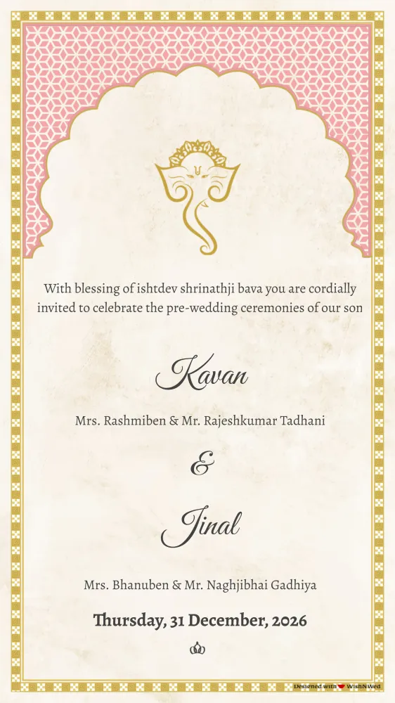 Rivaah - Wedding invitation template