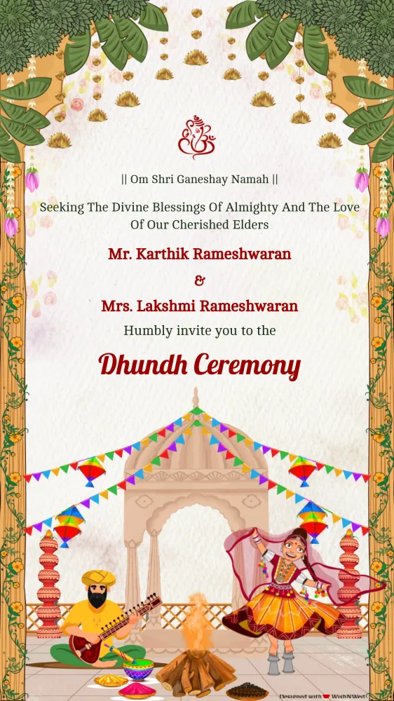 Holi- Dhundutsav Video Invitation - Festivals invitation template