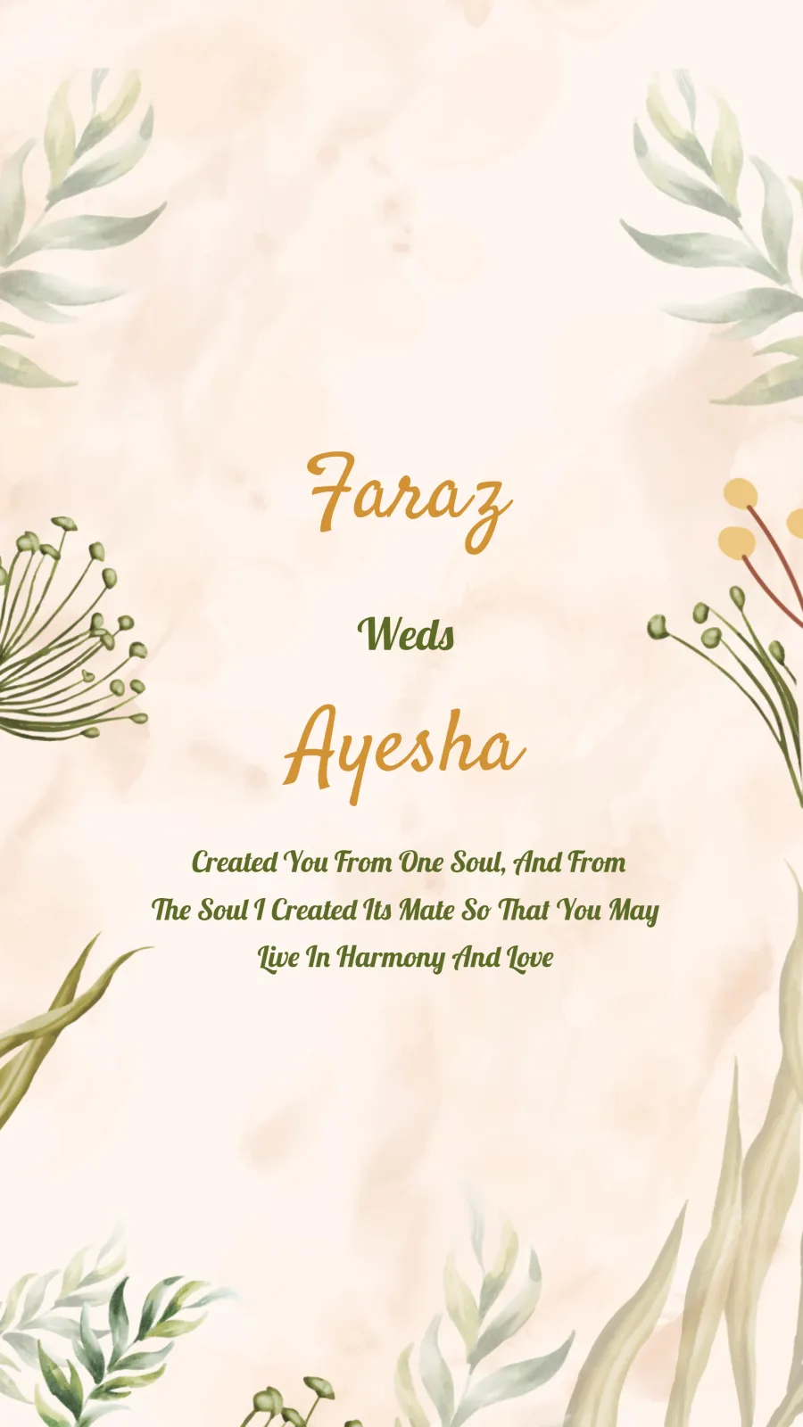 Muslim Wedding Invitation Video