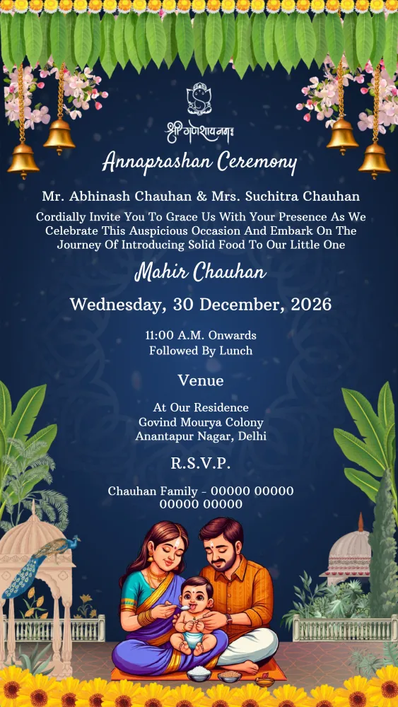 Annaprashan Invitation - Baby & Kids invitation template