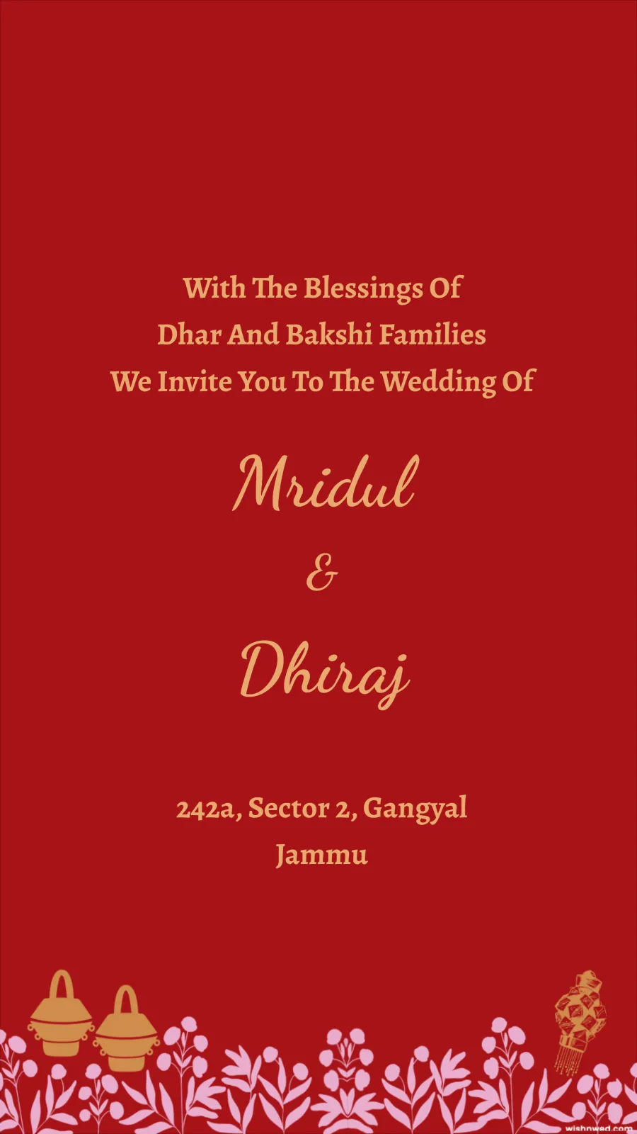Kashmiri Wedding Invitation Video