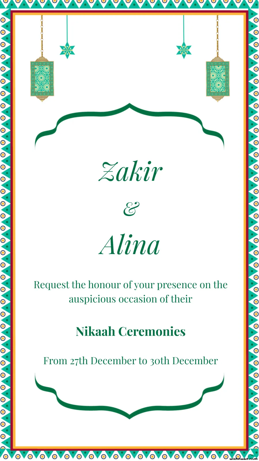 Nikah Invitation Video