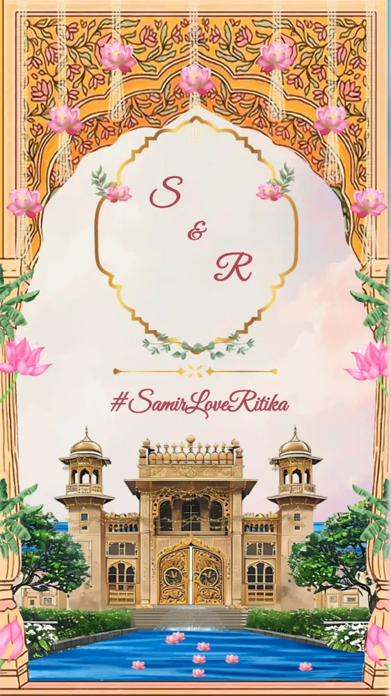 Indian Wedding Invitation Video - Wedding invitation template