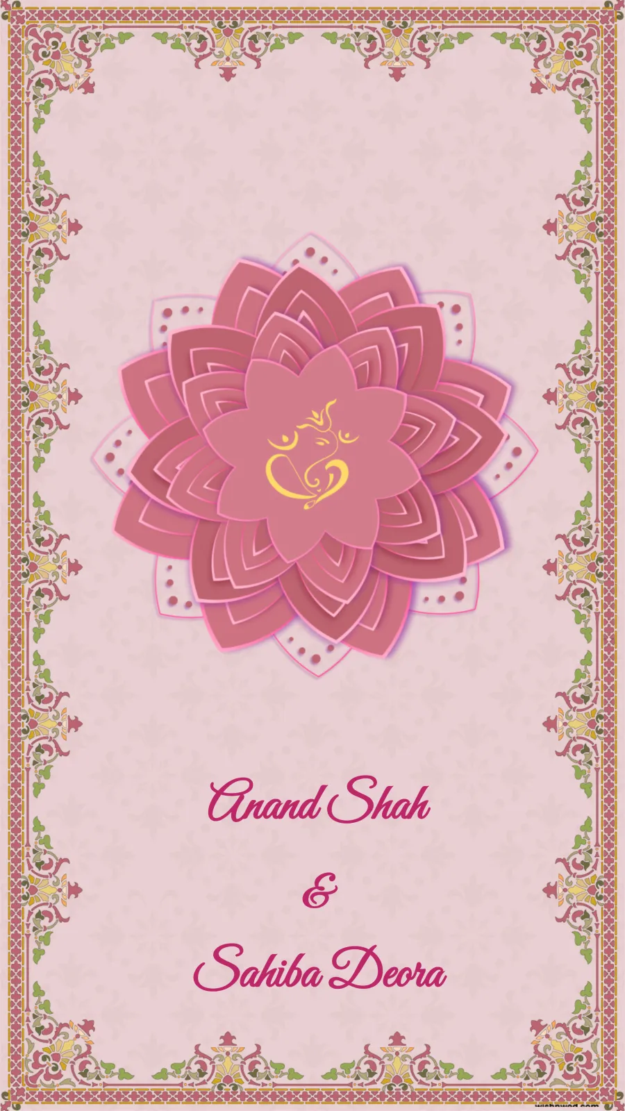 Lotus Theme Wedding Invitation Video