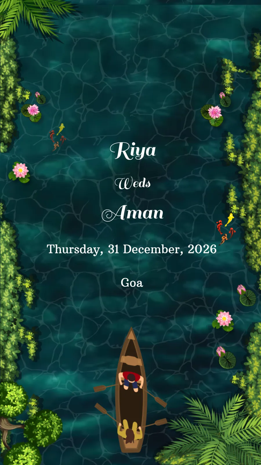 Beach Destination Wedding Theme Invitation Video