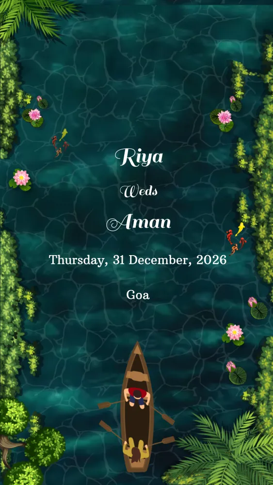 Beach Destination Wedding Theme Invitation Video - Wedding invitation template