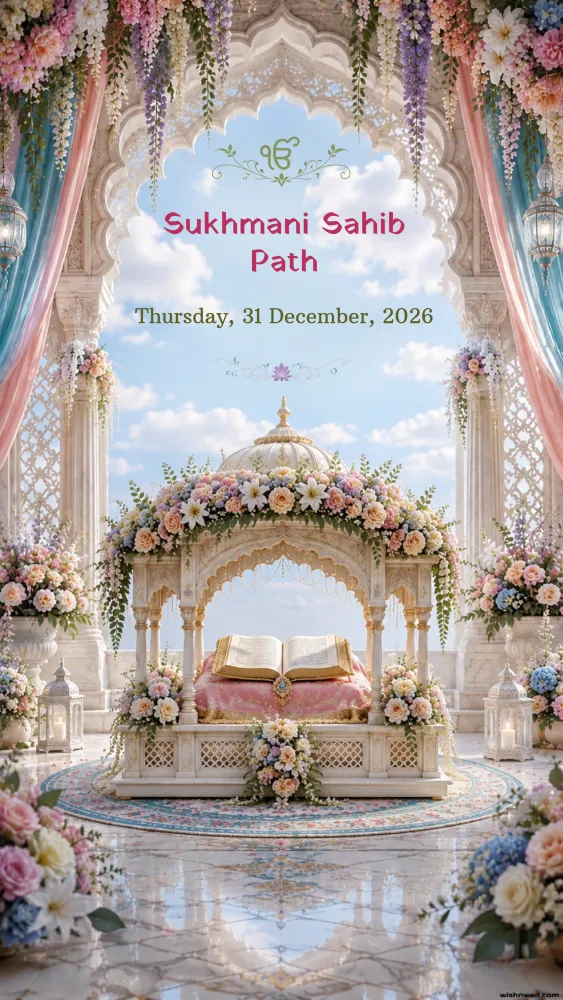 Sukhmani Path Invitation Video - Pooja & Rituals invitation template