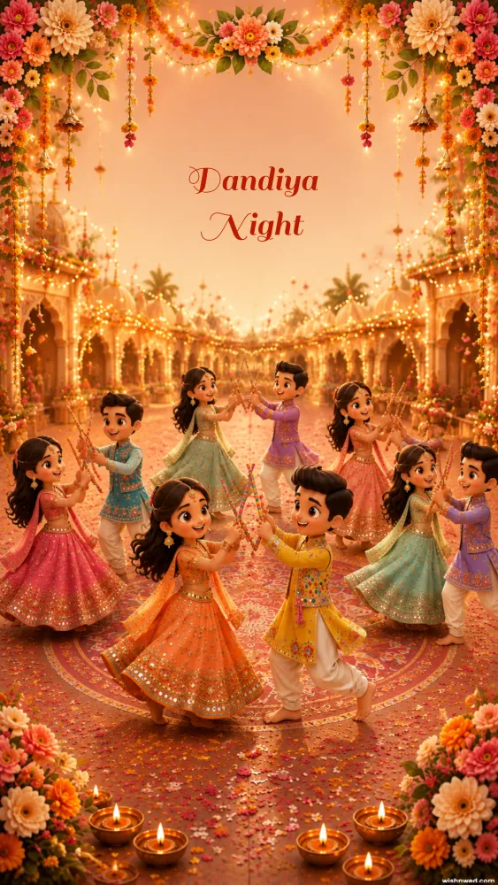 Dandiya Night Invitation Video - Festivals invitation template