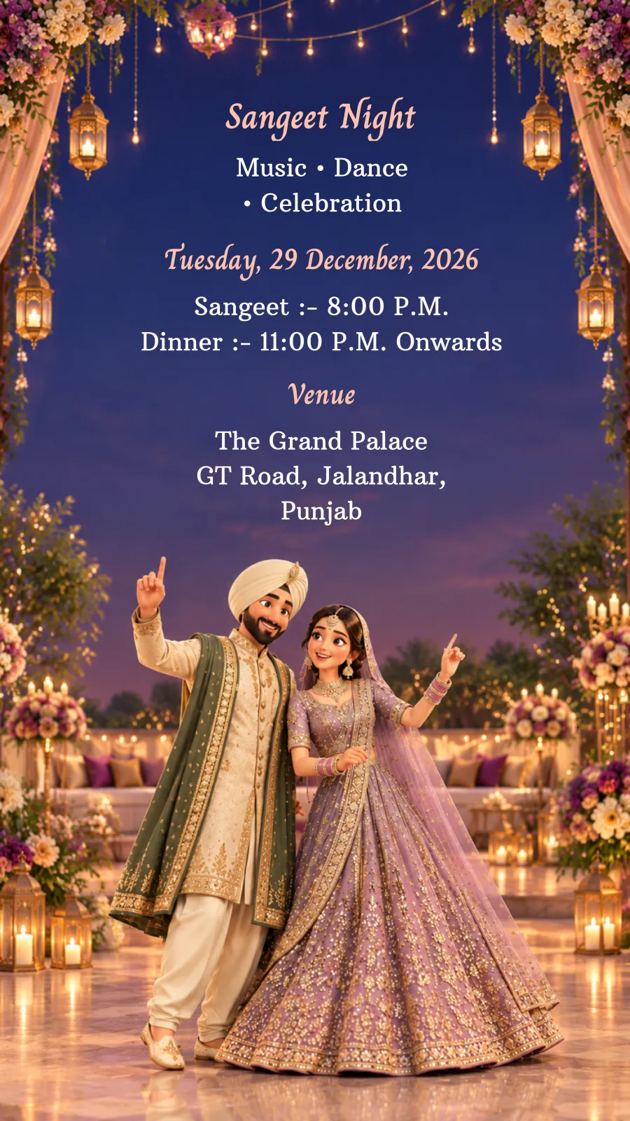 3D Sikh Wedding Invitation Video
