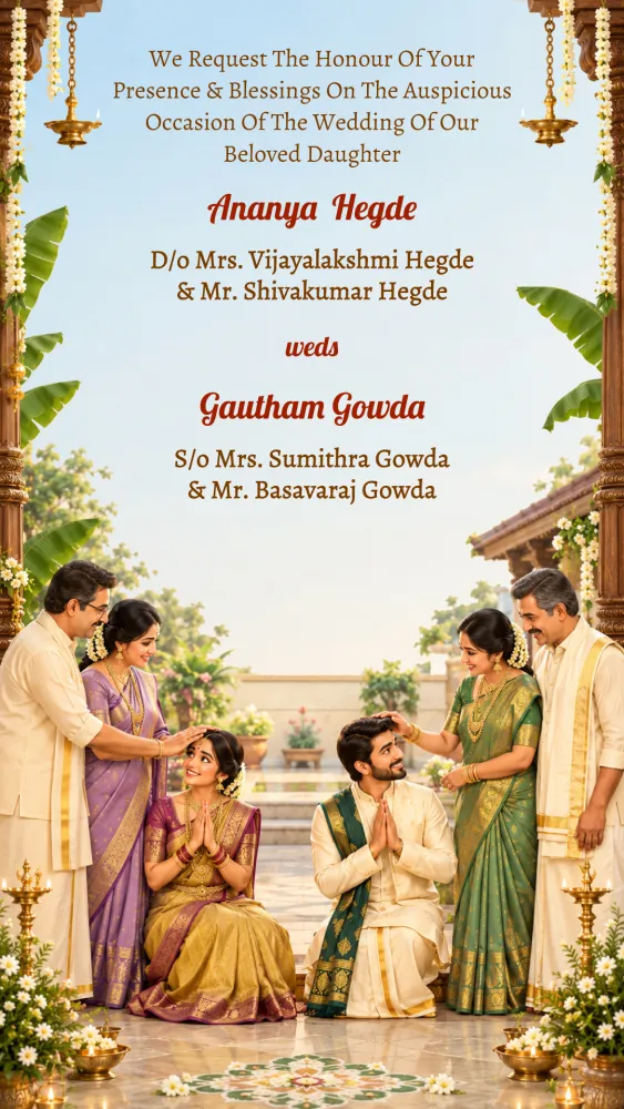 Kannada Wedding Invitation Video - Wedding invitation template