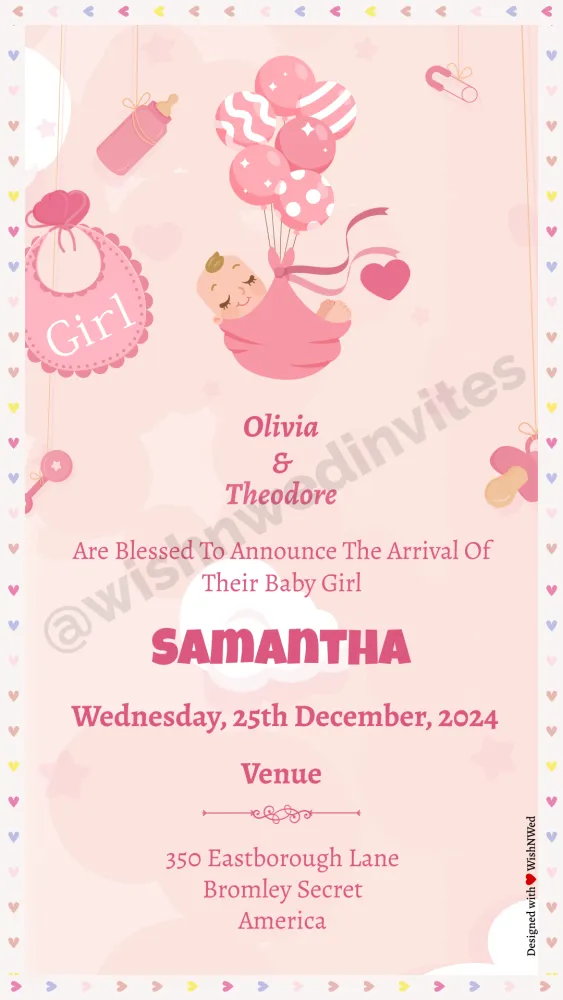 Baby Bliss - Baby & Kids invitation template