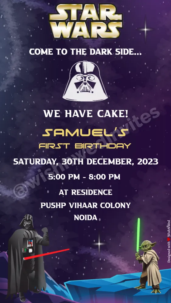 Star Wars Birthday Invitation - Birthday invitation template