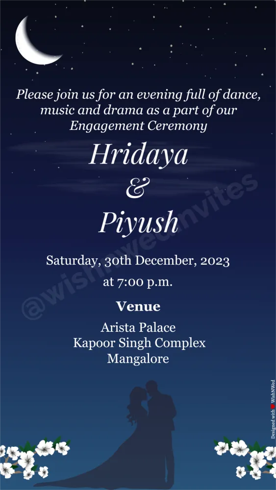 Moonlight - Wedding invitation template
