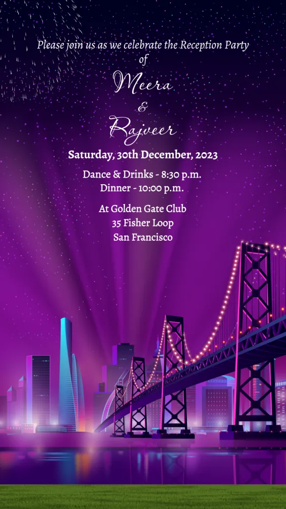 New York Skyline Invitation Video - Wedding invitation template
