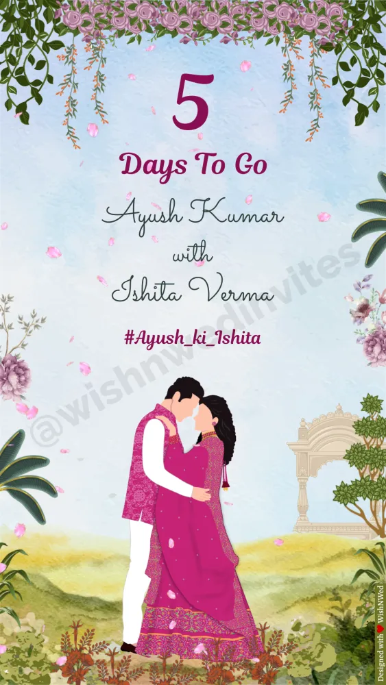 Wedding Countdown Invite - Wedding invitation template