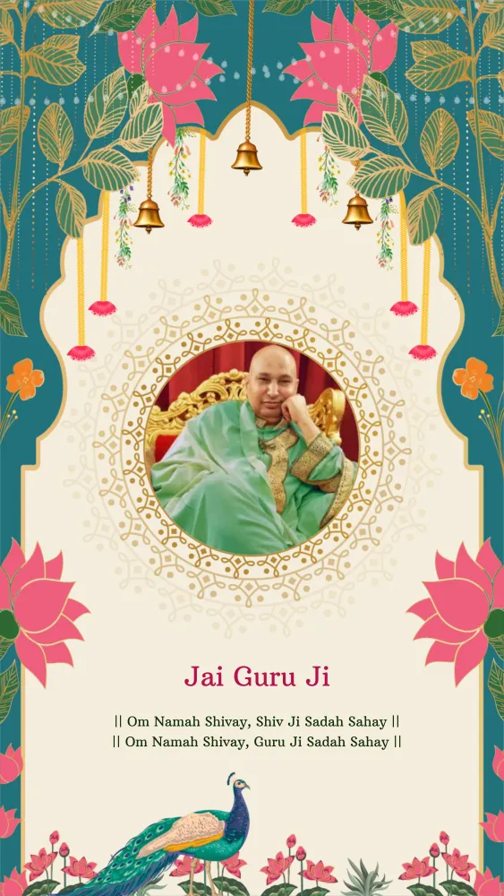 Instant Download Guruji Satsang Invitation Video - Pooja & Rituals invitation template