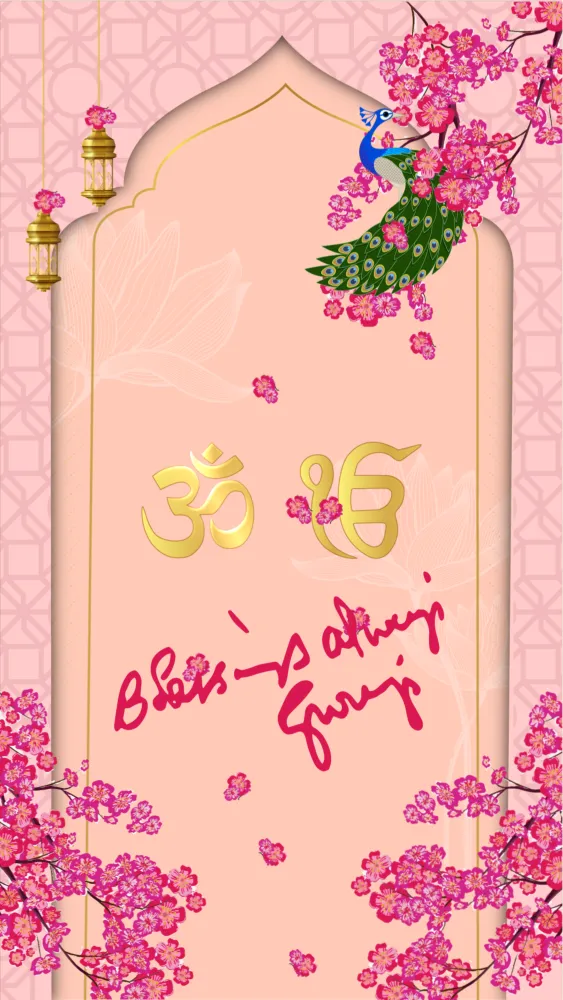 Guruji Satsang Invite - Pooja & Rituals invitation template
