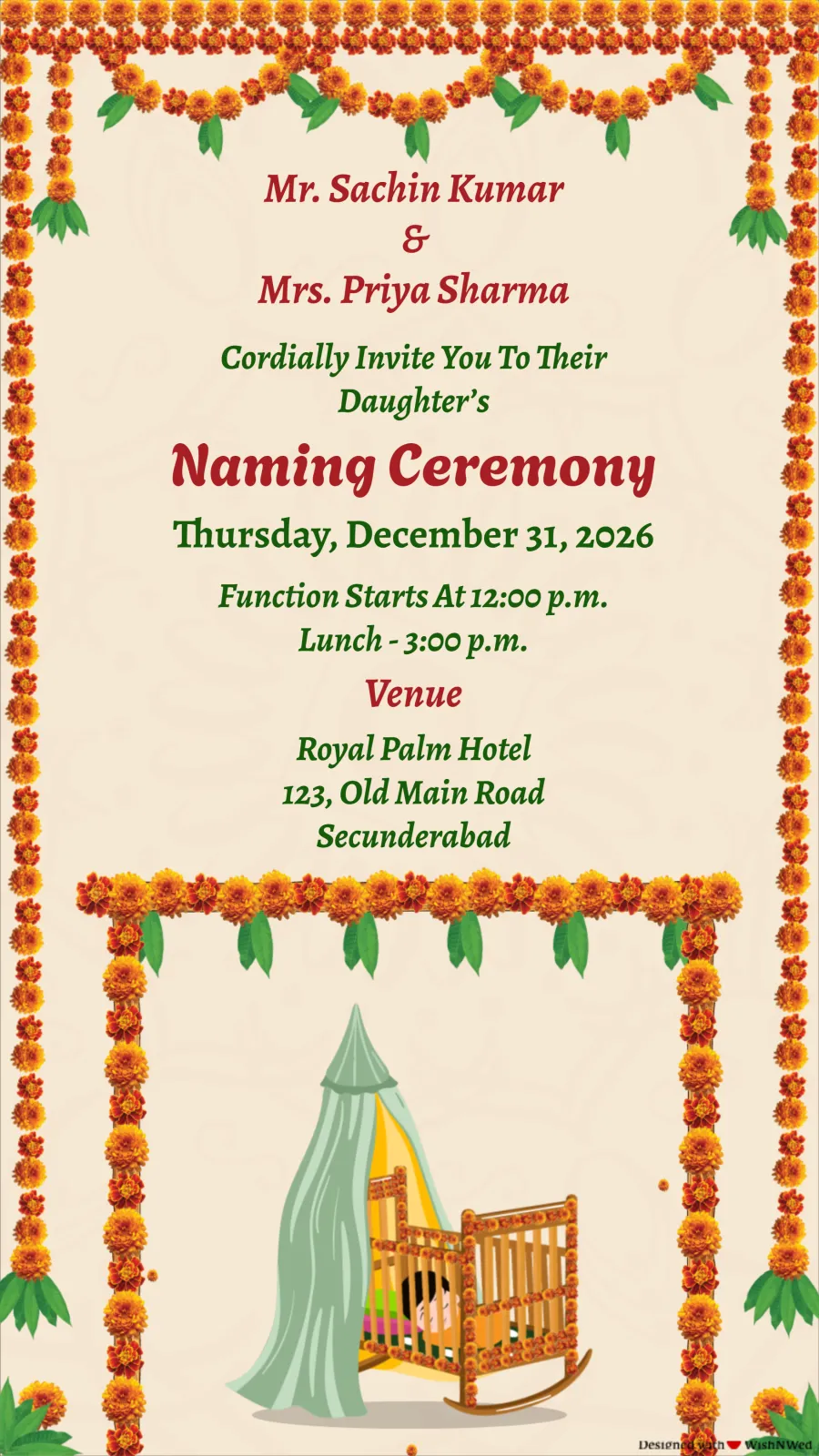 Naming Ceremony Invitation Video