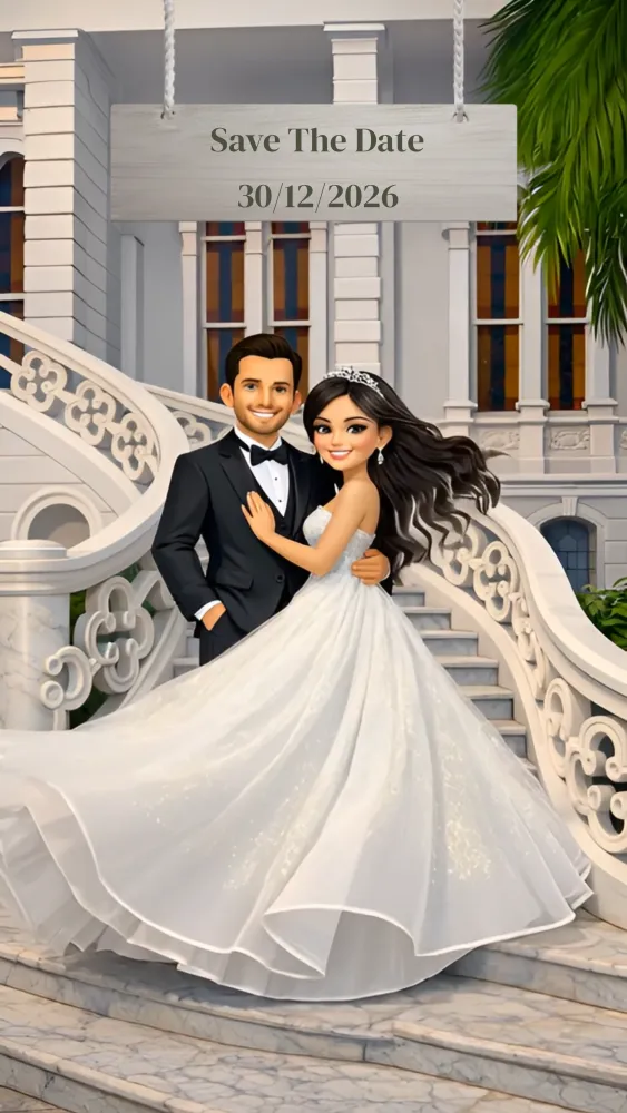 3D Christian Wedding Invite - Wedding invitation template