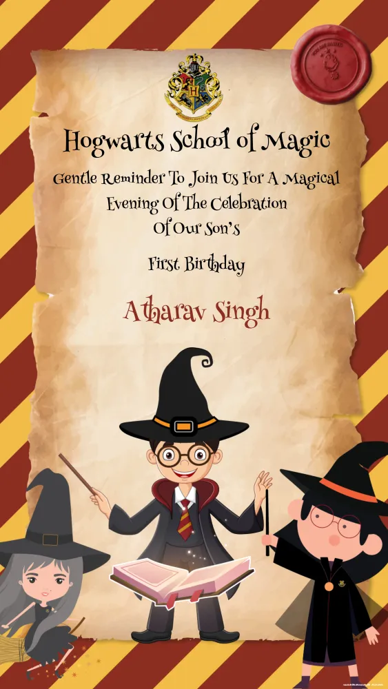 Harry Potter Birthday Invitation - Birthday invitation template