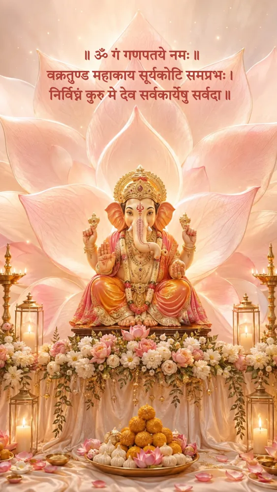 Ganesh Chaturthi Video Invite - Pooja & Rituals invitation template