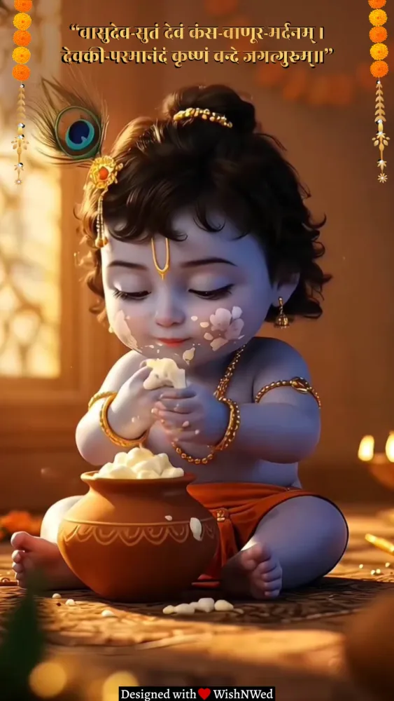 Janmashtami Invitation Video - Pooja & Rituals invitation template