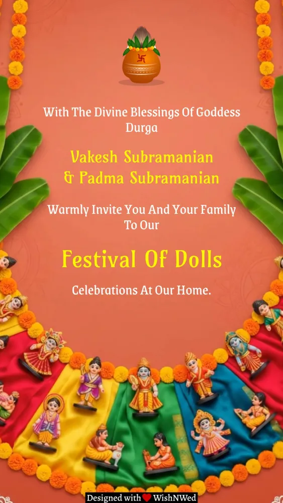 Navratri Golu Invite Video - Festivals invitation template