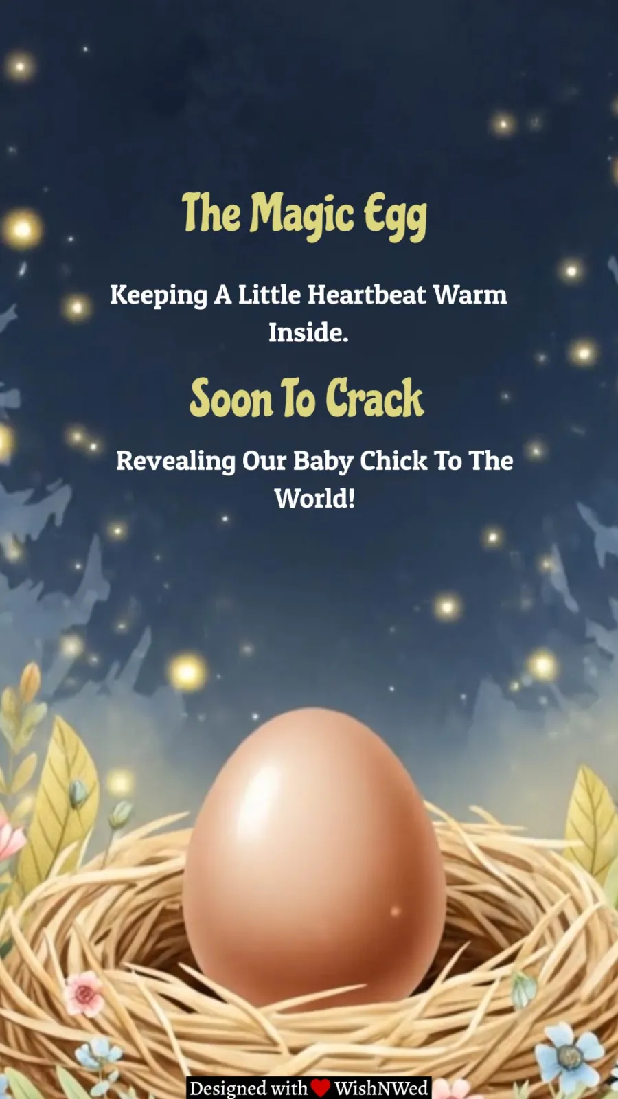 Birds Theme Birth Announcement Video Card