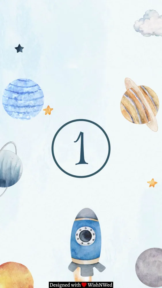 Astronaut Birthday Invitation Template - Birthday invitation template