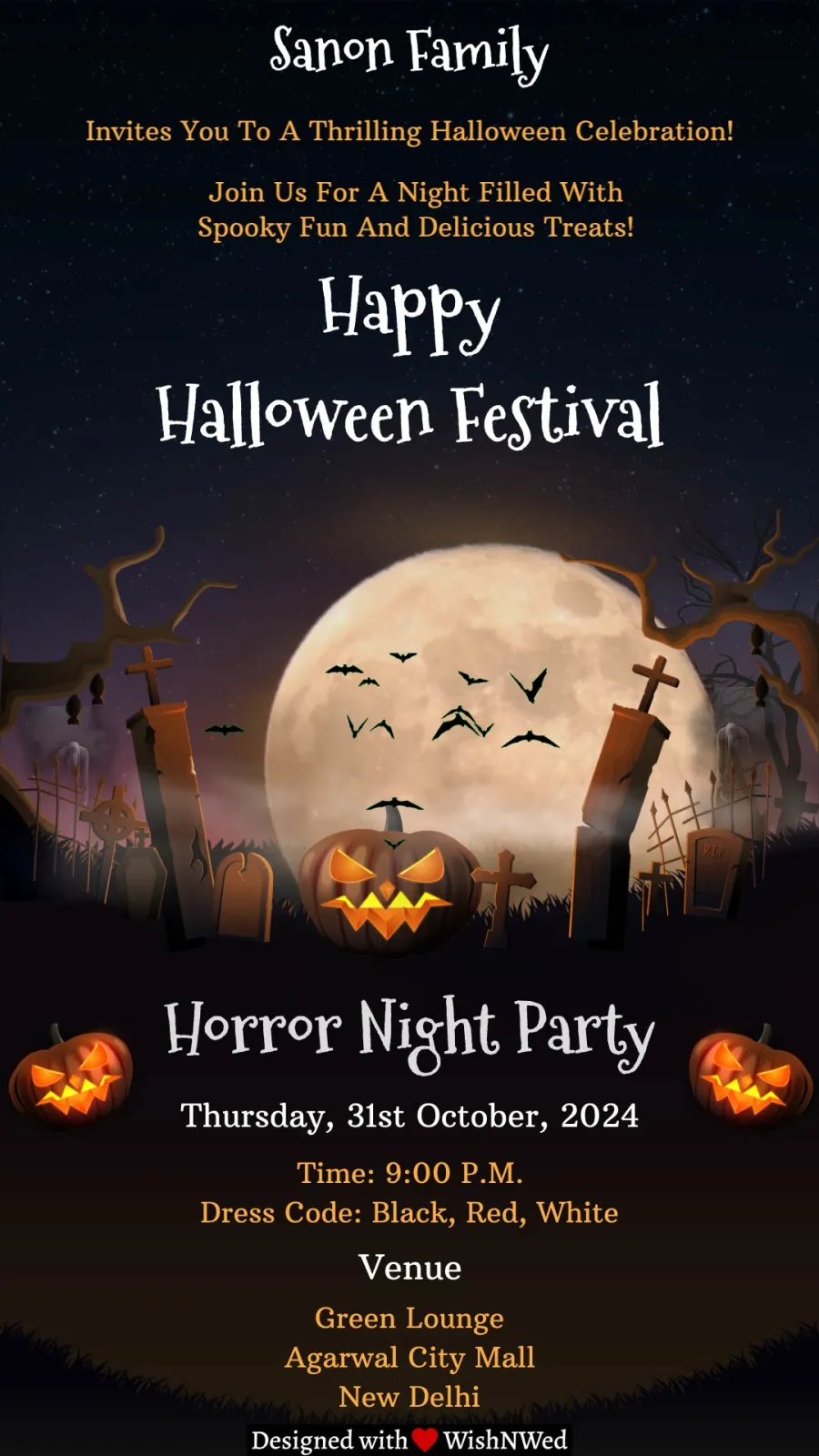 Halloween Party Invitation