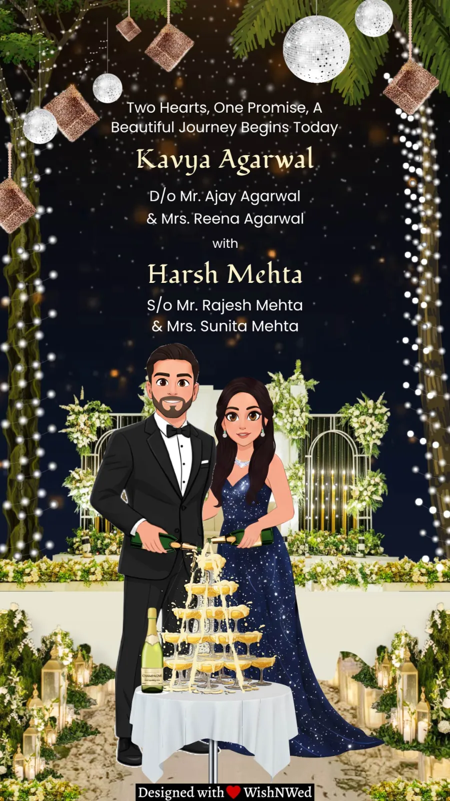 3D Engagement Invitation Video