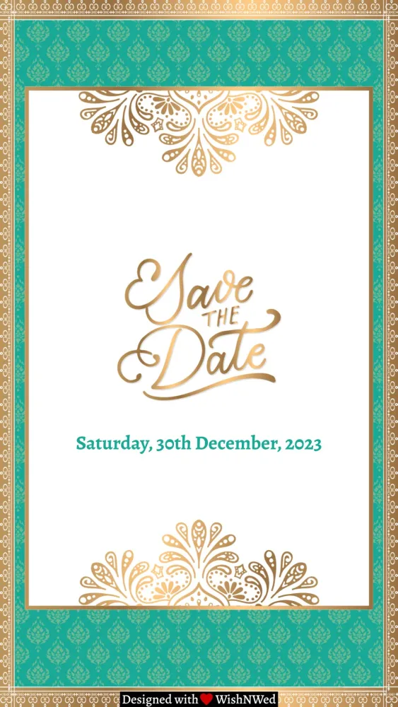 Rubaru Save The Date Video - Wedding invitation template