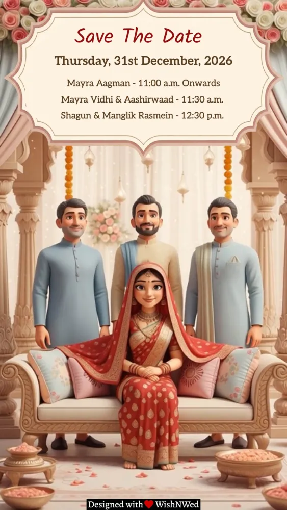 3D Mayra Invite Video - Wedding invitation template