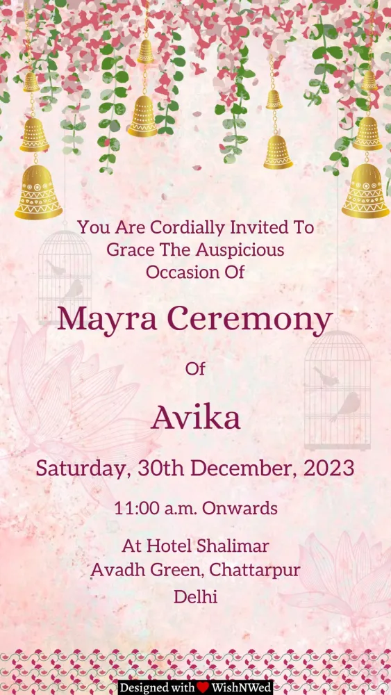 Mayra Samaroh - Wedding invitation template