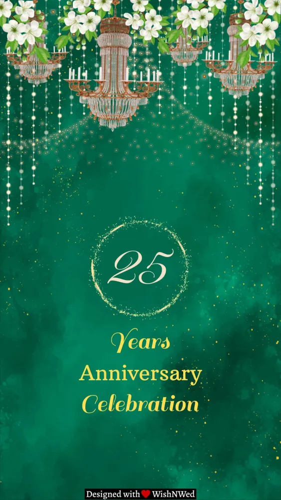 Wedding Anniversary Video Invitation - Anniversary invitation template
