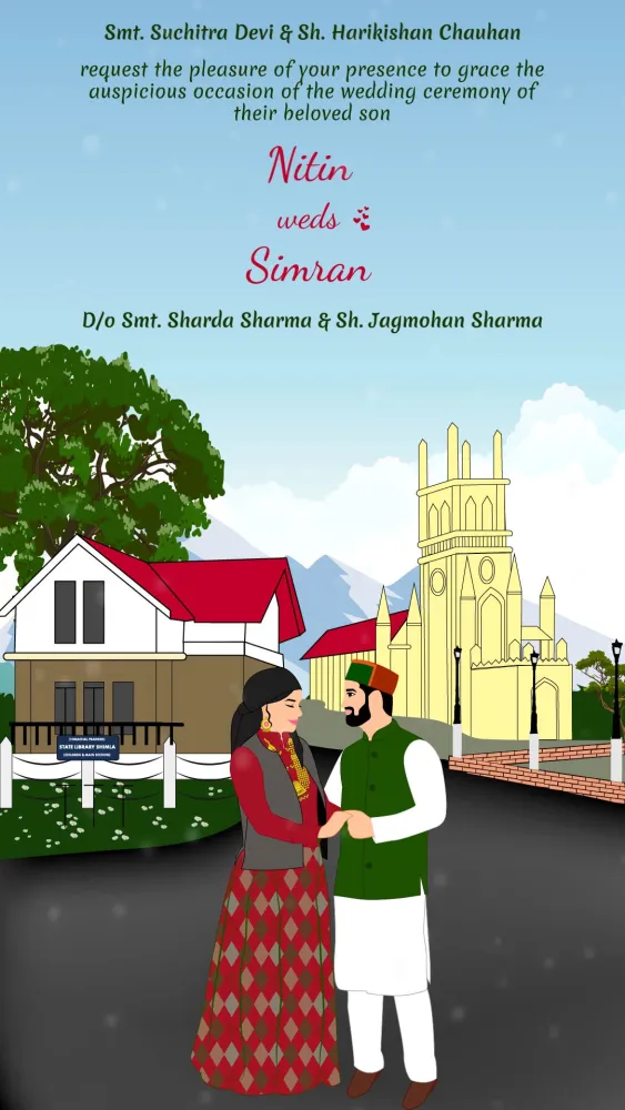 Shimla Wedding Invitation Video - Wedding invitation template