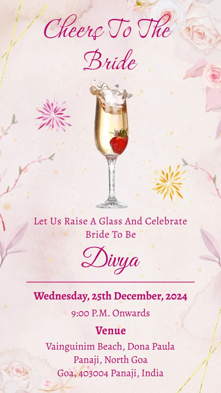 Bachelorette Party Invitation